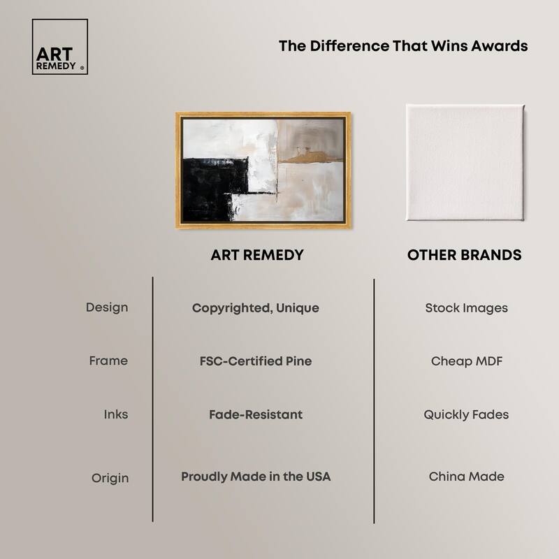 Black Dust and White Ash II Canvas by Art Remedy