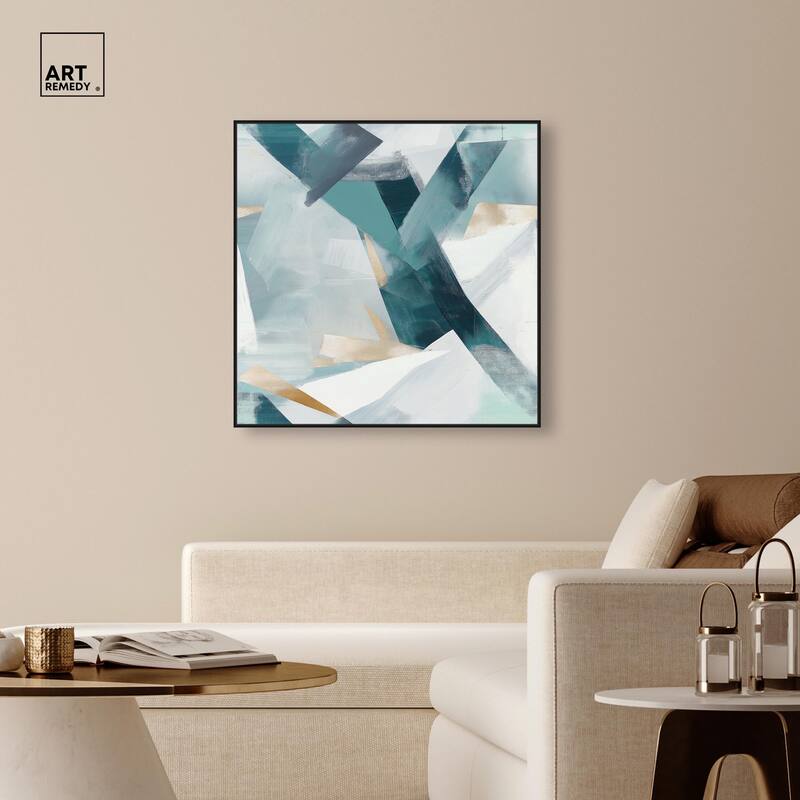 Cerulean Shard Canvas by Art Remedy