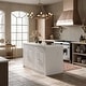 preview thumbnail 28 of 40, Kitchen Island with Storage Cabinet, White Kitchen Island Table with Drawers & Shelves Pantry