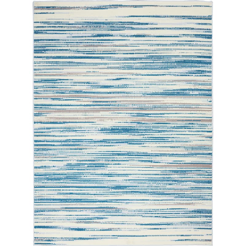 Jubilant Indoor Abstract Area Rug - 5'3" x 7'3" - Blue - Rectangle