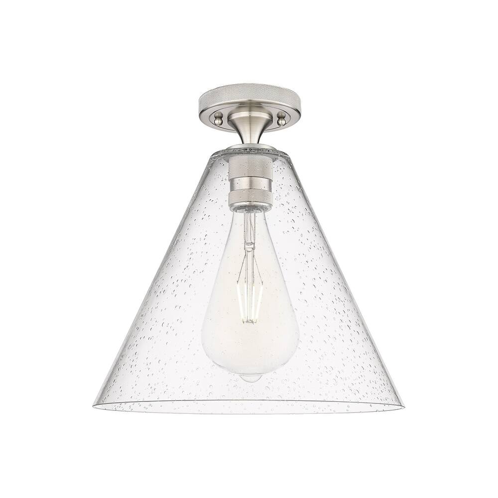 Innovations Lighting 434-1F-10-12 Crown Point Flush Cone Crown Point