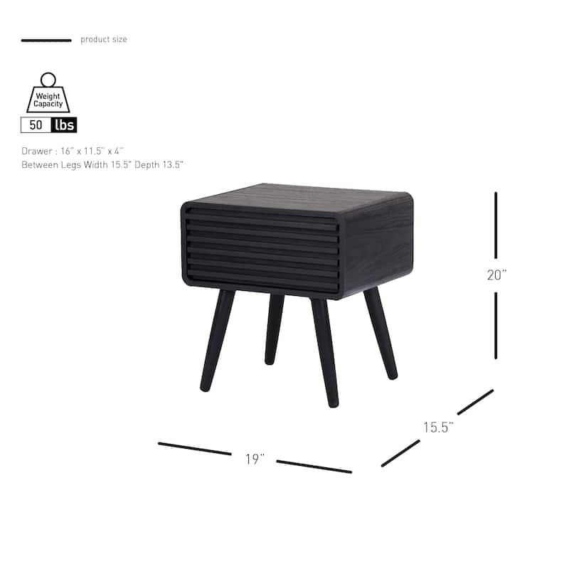 NPD Furniture Wilson Slat Side / End Table