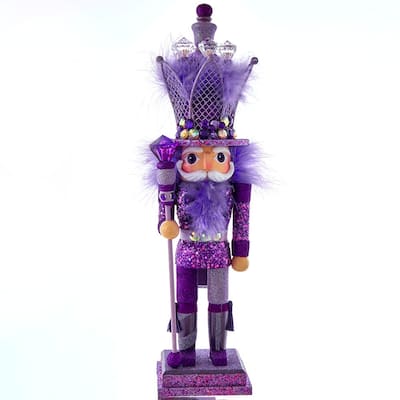Kurt Adler 16-Inch Hollywood Purple King Nutcracker