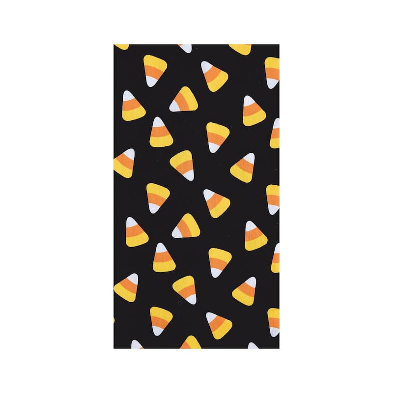 Candy Corn Crazy Cotton Embroidered Halloween Flour Sack Kitchen Towel