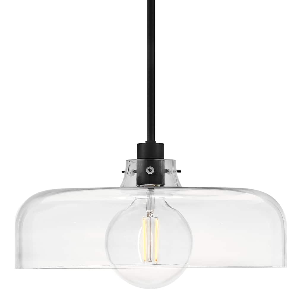 Lark 83497 Maisie 15" Wide Pendant with Clear Glass Shade