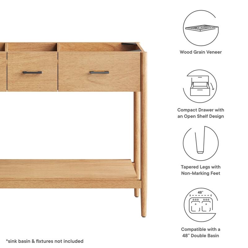Zaire 18"/24"/30"/36"/48" Bathroom Vanity Cabinet (Sink Basin Not Included)