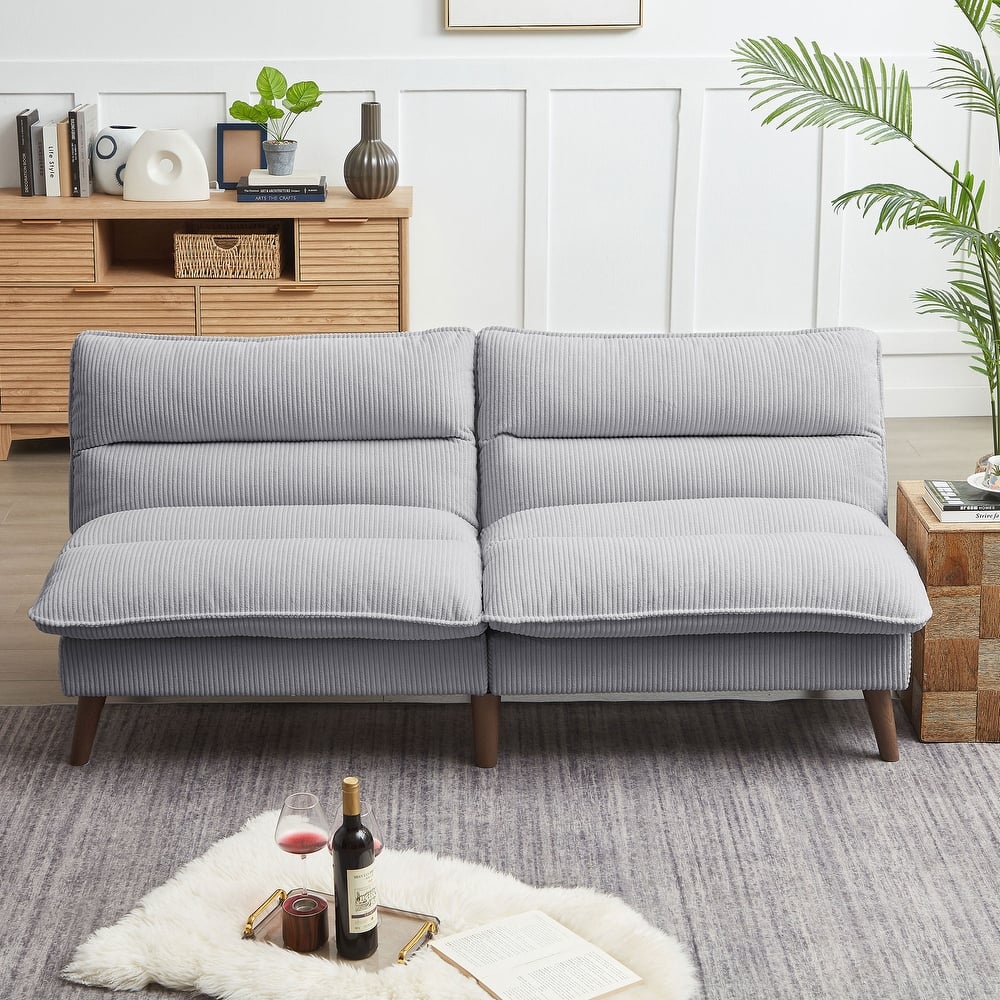 72.4" Armless Futon Sofa Bed