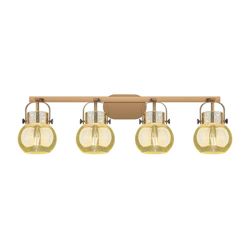 Innovations Lighting 423-4W-11-37 Pilaster II Sphere Vanity Pilaster - Brushed Brass / Mercury