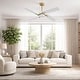preview thumbnail 10 of 35, GetLedel 56" 4-Blade DC Motor Dimmable LED Ceiling Fan with Remote Control and Light Kit