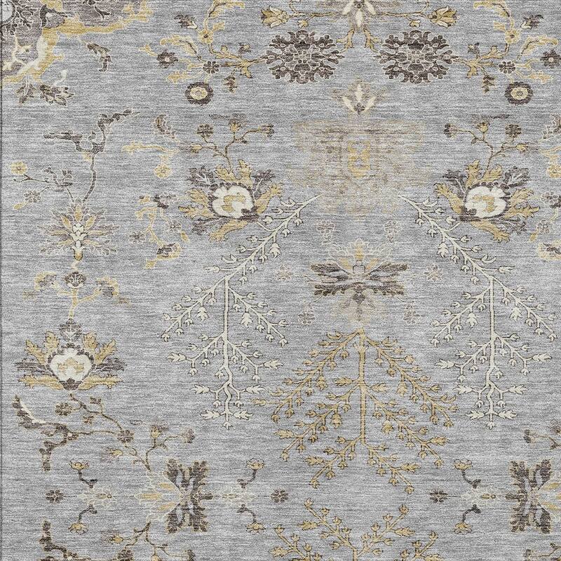 HomeRoots Floral Transitional Rectangle Outdoor Rug