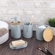 preview thumbnail 4 of 63, Bathroom Accessories with Natural Accents, Modern 6-piece Set