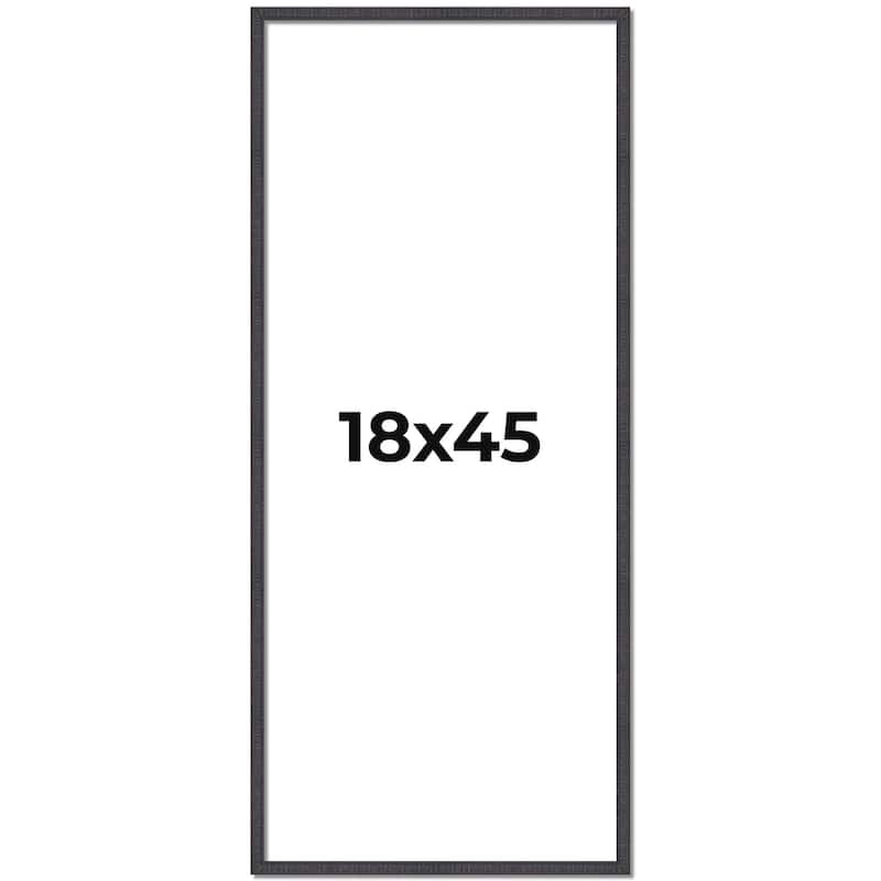 18x45 Frame Brown Solid Wood Picture Frame - Complete Modern Photo