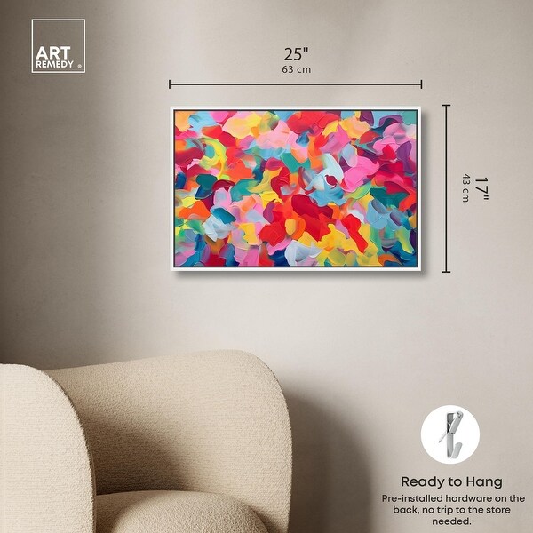 Tulip Breeze Canvas Maximalist Abstract by Art Remedy - Bed Bath