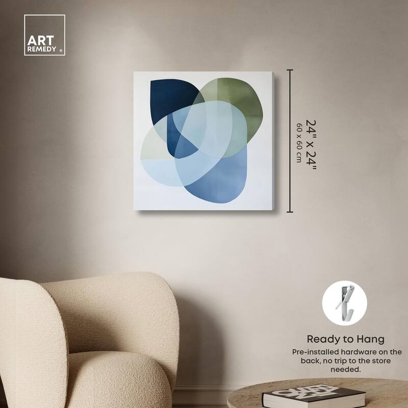 Serene Overlap I Canvas by Art Remedy, Gallery Wrapped