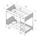 preview thumbnail 6 of 11, Max and Lily Harbor Twin over Twin Bunk Bed with Upholstered Headboard