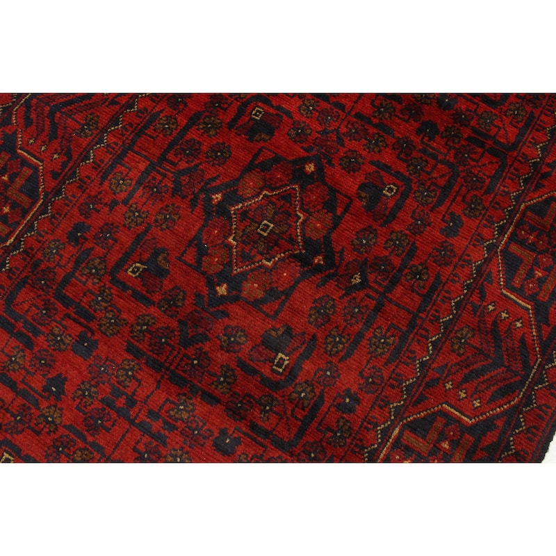 Vintage Biljik Khal Mohammadi Jocelyn Red/Blue Runner - 2'6'' x 9'5''