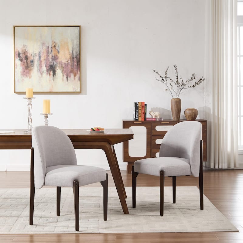 Wooden Dining Chairs Set of 2