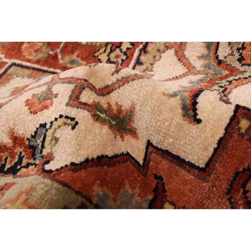 ECARPETGALLERY Hand-knotted Jules Sultane Ivory Wool Rug - 7'10 x 9'11