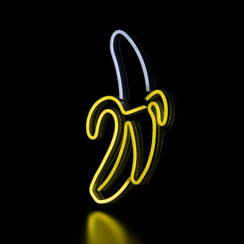 LED Banana Neon Lighted Wall Art - 18" - Yellow