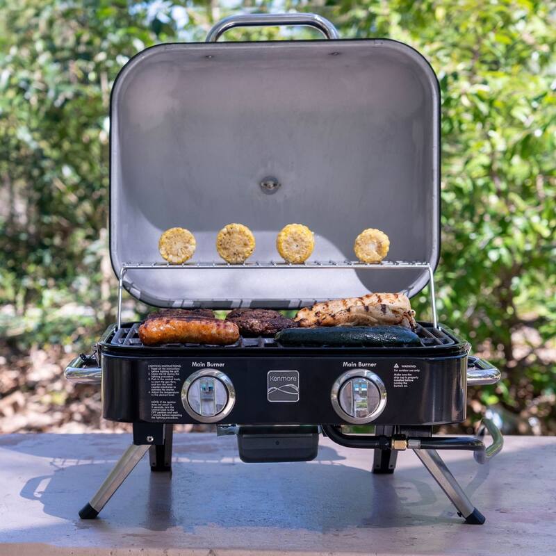 Kenmore 2-Burner Retro Portable Gas Grill