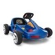 preview thumbnail 18 of 42, 12V Kids Electric Go Kart with Remote Control, Cushioned Seat, LED Lights, MP3 Music, and Bluetooth, for Ages 3-8 Blue