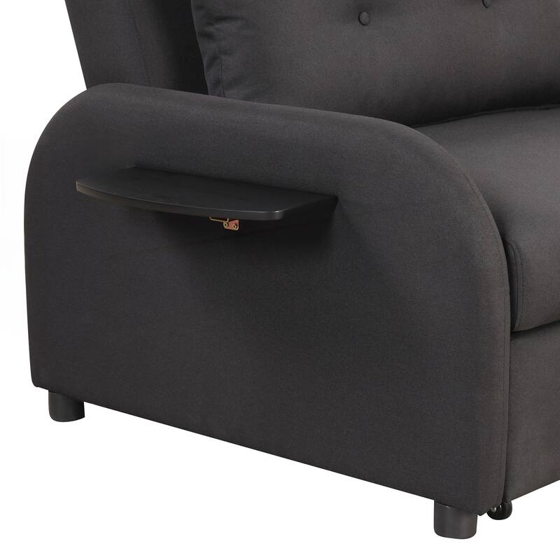 Pull Out Sofa Sleeper 3 in 1 with 2 Wing Table