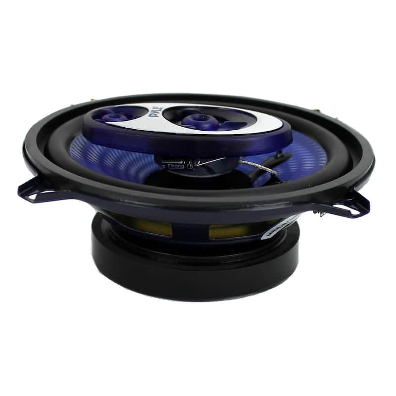 Pyle PL53BL 5.25" 200W 3-Way Car Audio Triaxial Speakers Stereo Blue (Pair) - 4
