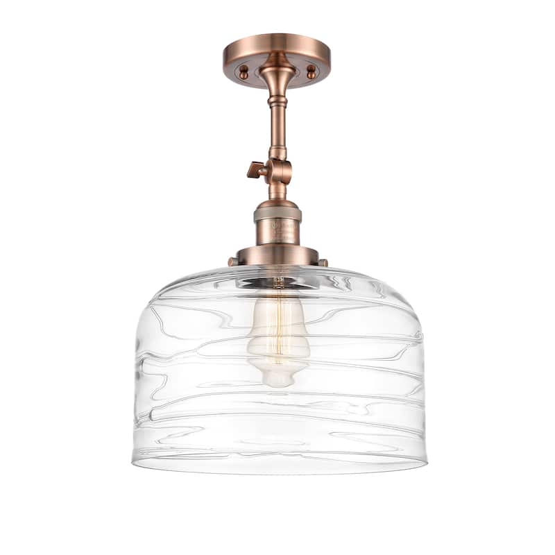 Innovations Lighting Franklin Restoration Bell 1 Light 12" Semi-Flush Mount