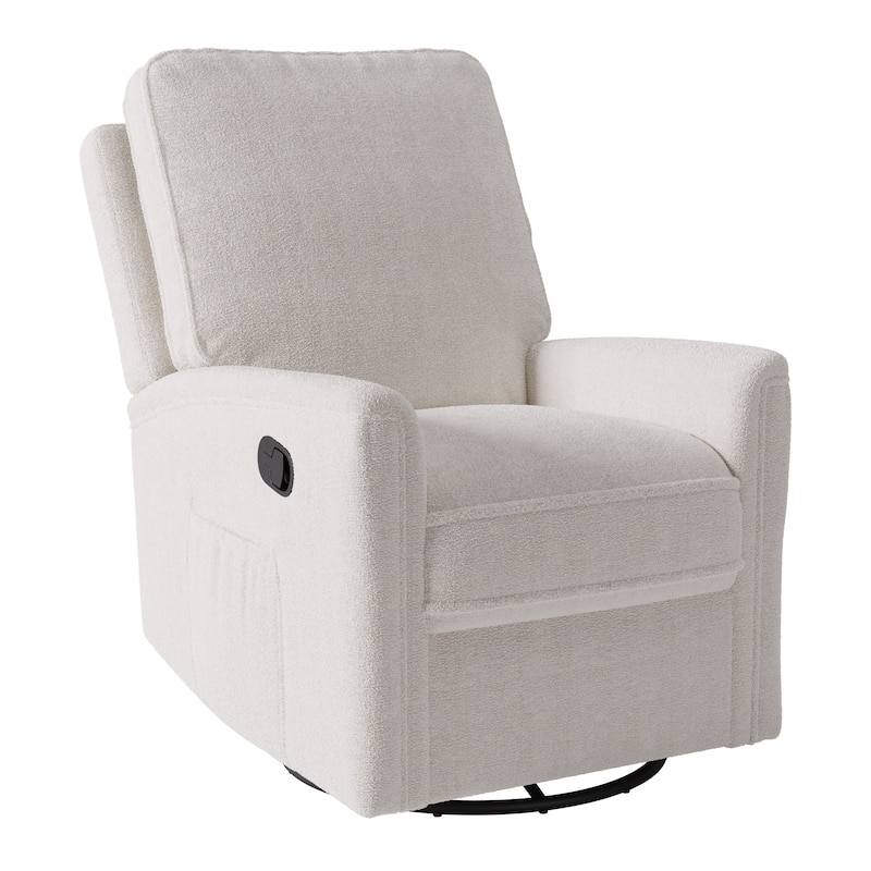 Swivel Glider Recliner Chair with Footrest