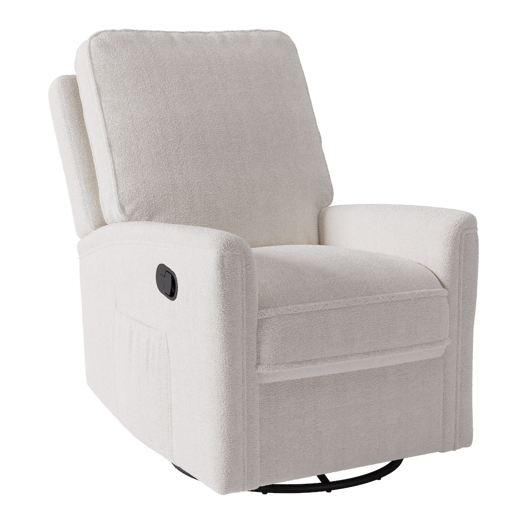 Swivel Glider Recliner Chair with Footrest