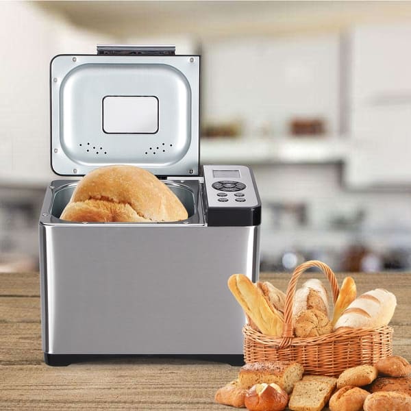 17-in-1 Automatic Bread Maker 2LB 650W Stainless Steel Bread