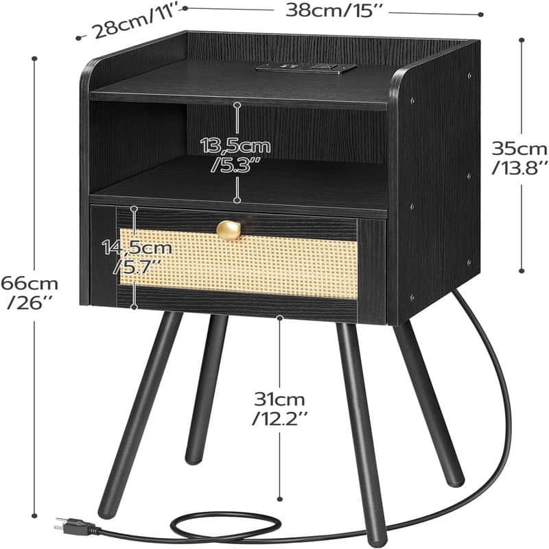 Nightstand with Charging Station