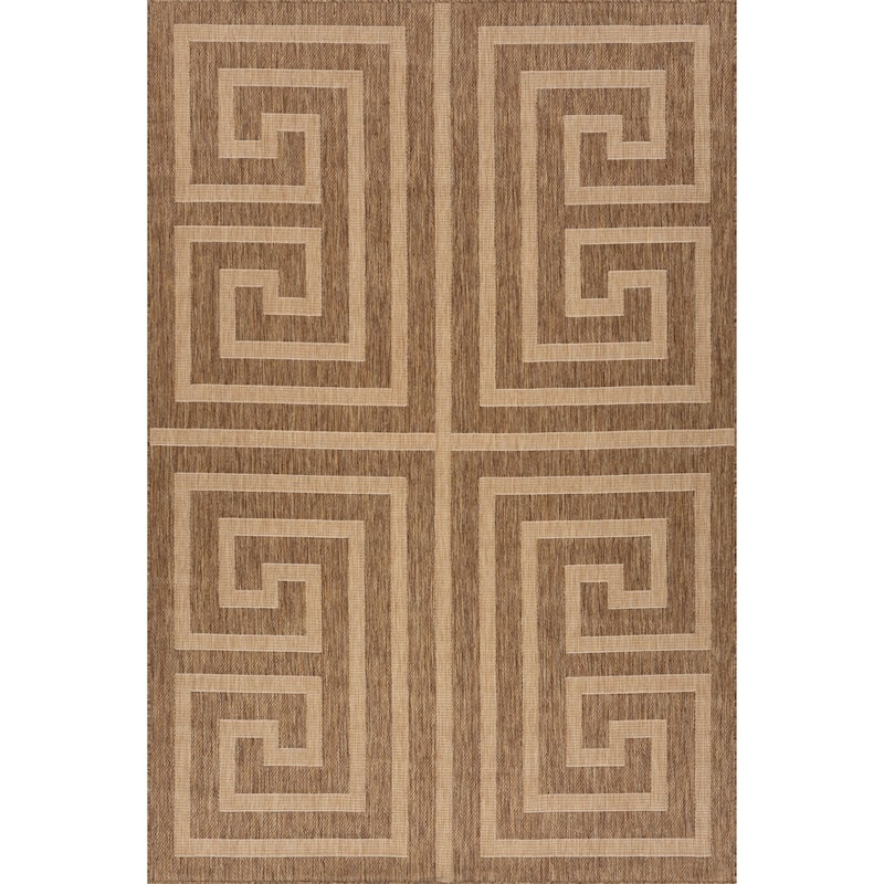 Nuloom Zirelle Indoor/Outdoor Contemporary Area Rug - Brown - 8' x 10' - Rectangle
