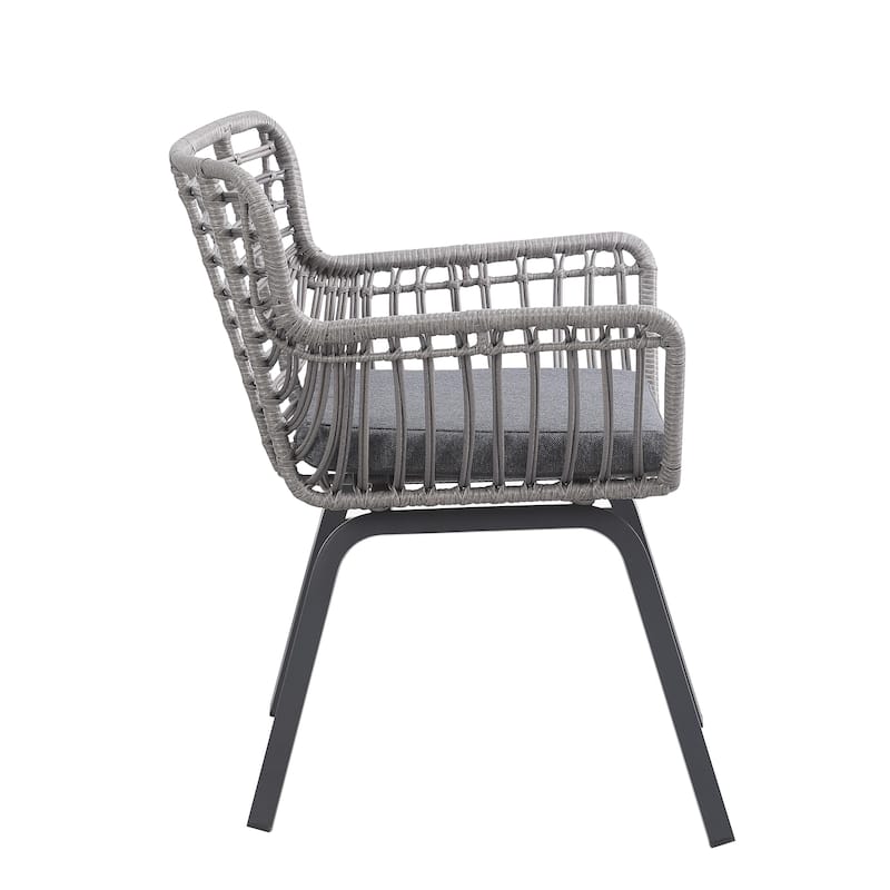 Nestable Wicker Haven Chair Set (Set of 2) - N/A
