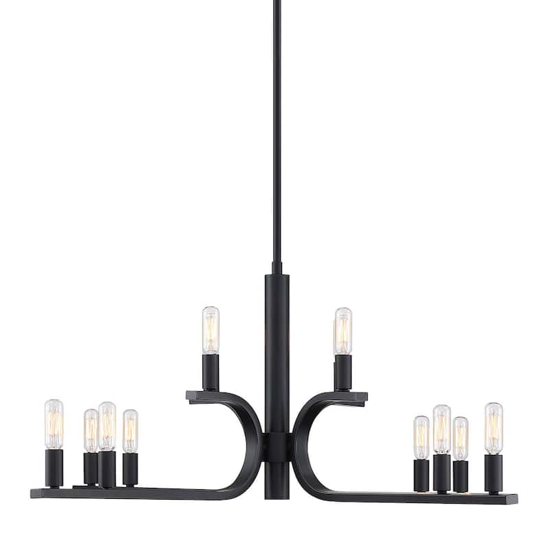 Designers Fountain D314C-12CH Skye 12 Light 36" Wide Pillar Candle - Matte Black