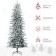 preview thumbnail 5 of 7, Beautiful 7.5ft Snow Flocked Prelit Artificial Christmas Tree with 350 Clear Lights,Auto Open,Extra Bulb