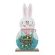 preview thumbnail 24 of 50, Glitzhome Easter Wooden Bunny Porch Decor Standing Rabbit Sign Decoration