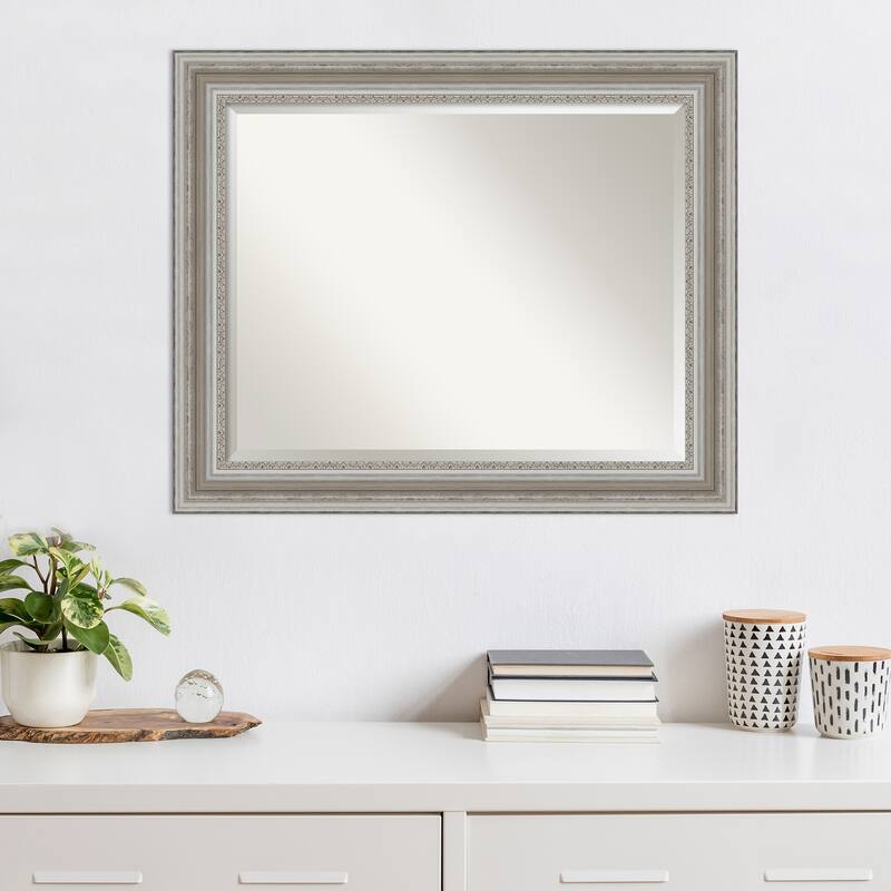 Beveled Wall Mirror - Parlor Black Frame