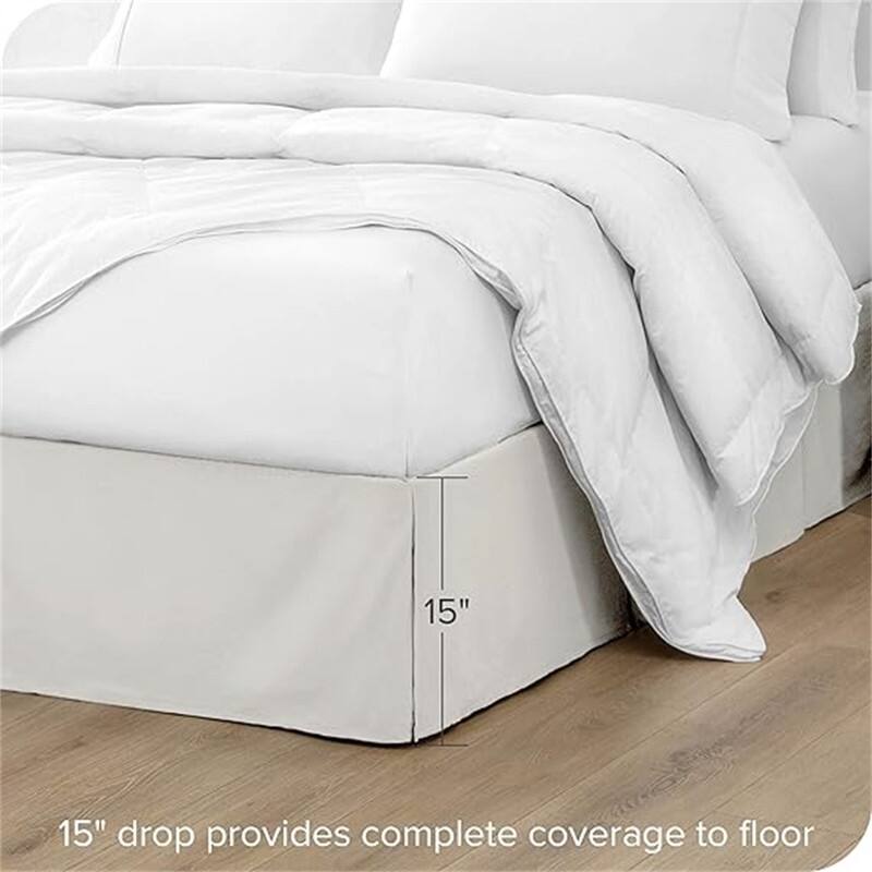 Pleated bed skirt