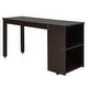 preview thumbnail 15 of 13, Minimalist Design Full Size Wood Loft Bed,Low Study Bed with Rolling Portable Desk,Ample Storage Space
