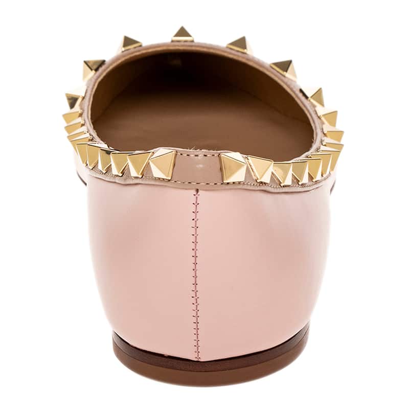 Valentino Leather Rockstud Ballet Flats