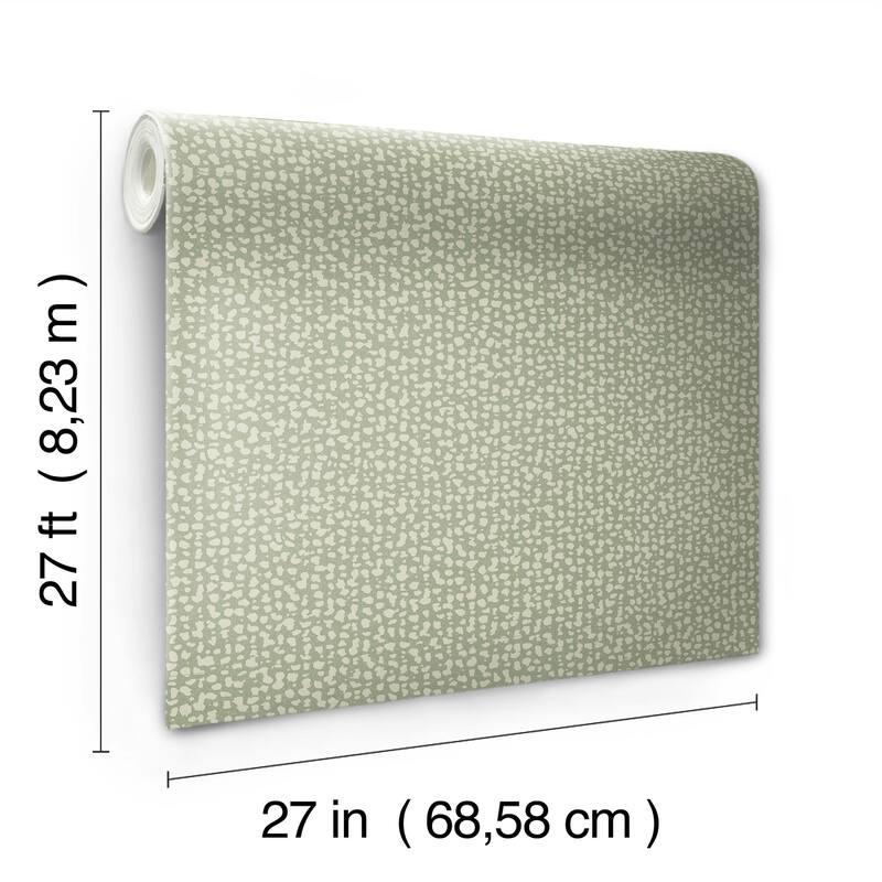 Gradignan Green Non-Woven Unpasted Geometrics Galaxies Wallpaper Covers about 60.75 sq. ft.