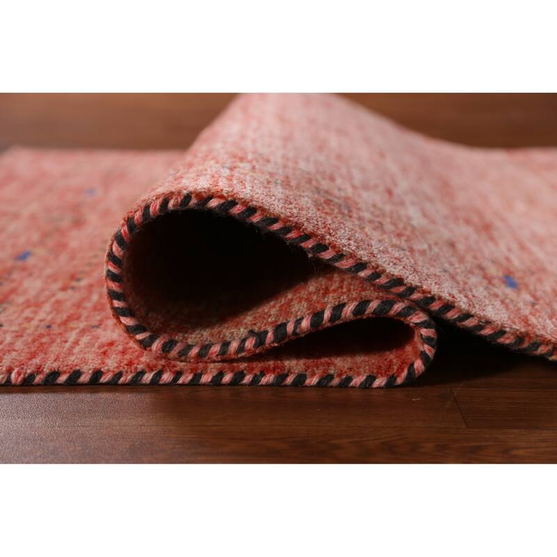 Animals Tribal Gabbeh Indian Rug Handmade Wool Carpet - 3'10" x 5'8"