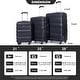 preview thumbnail 71 of 104, Expandable Luggage Sets 3 Piece, Hard Shell Carry on Suitcase with Spinner Wheels and TSA Lock, Travel Lightweight Luggage Set