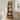 5 Tier Corner Storage Cabinet Wave Shaped Corner Shelf Unit with Open Shelves Space Saving Bookshelf for Living Room Office