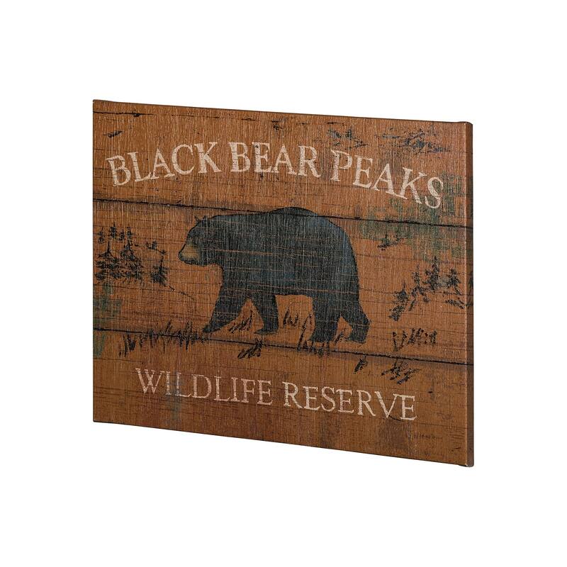 Lodge Signs V (35 x 28) Canvas Art Print