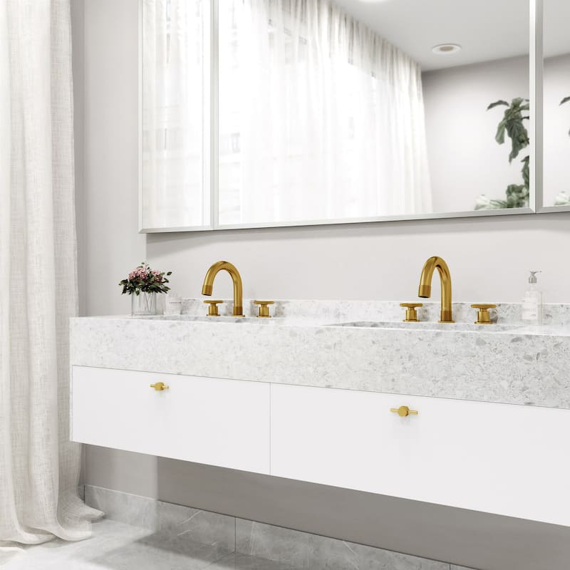Vigo VG01306 Wythe 1.2 GPM 8" H Double Handle Widespread Bathroom