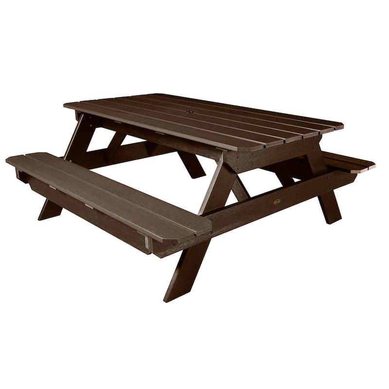 HIGHWOOD Professional Commercial Grade National Picnic Table - Weathered Acorn