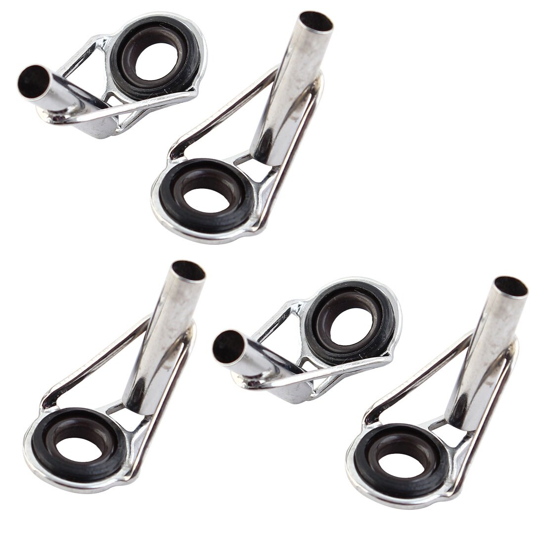 Shop Unique Bargains 5 X 3mm Dia Silver Tone Spinning Fishing Rod Pole Guide Tips Repair Replacement Overstock 18181648