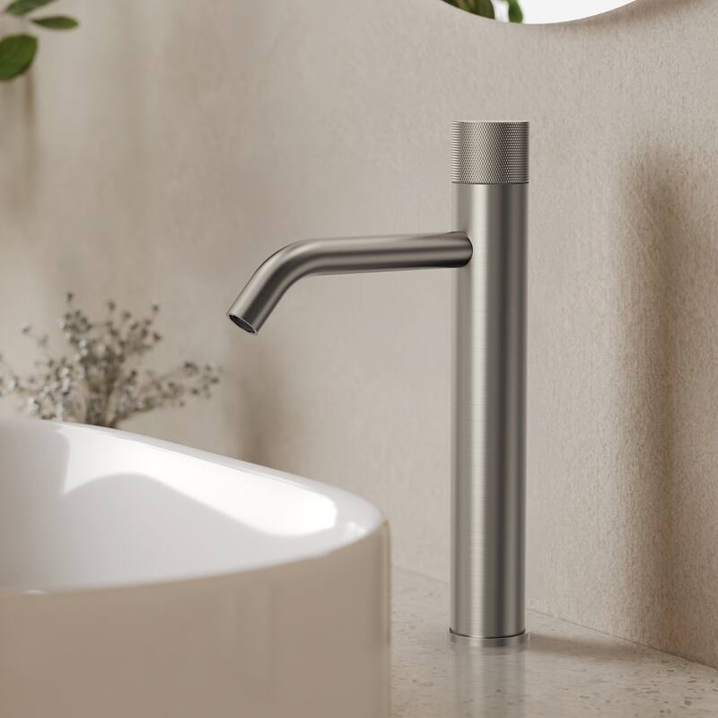 Modern Single Hole Bathroom Faucet,Deck Mount Sink Faucet